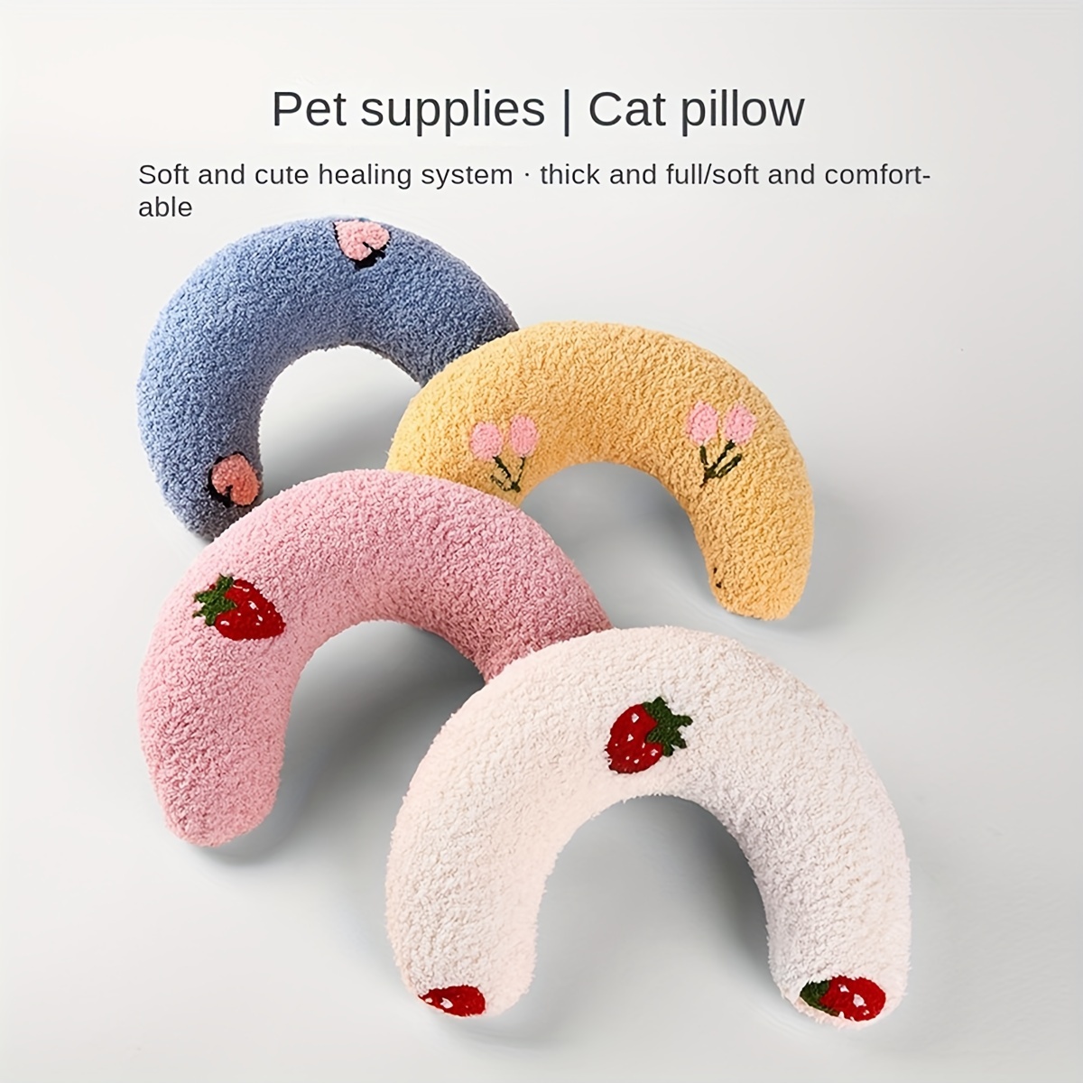 Cuscino Di Peluche A Forma Di U Per Gatto, Protezione Della Colonna  Cervicale Per Il Sonno Dei Gatti Domestici - Temu Italy