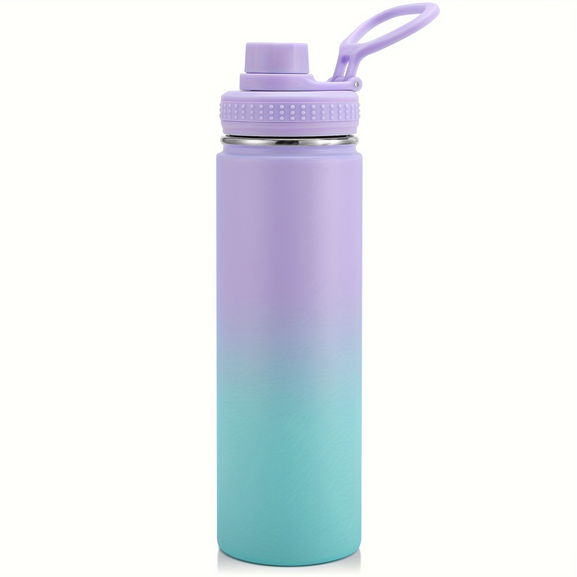 1pc Light Pink Stainless Steel Insulated Water Bottle, Sports Outdoor  Double Wall Vacuum Cup Suitable For Gym Cycling