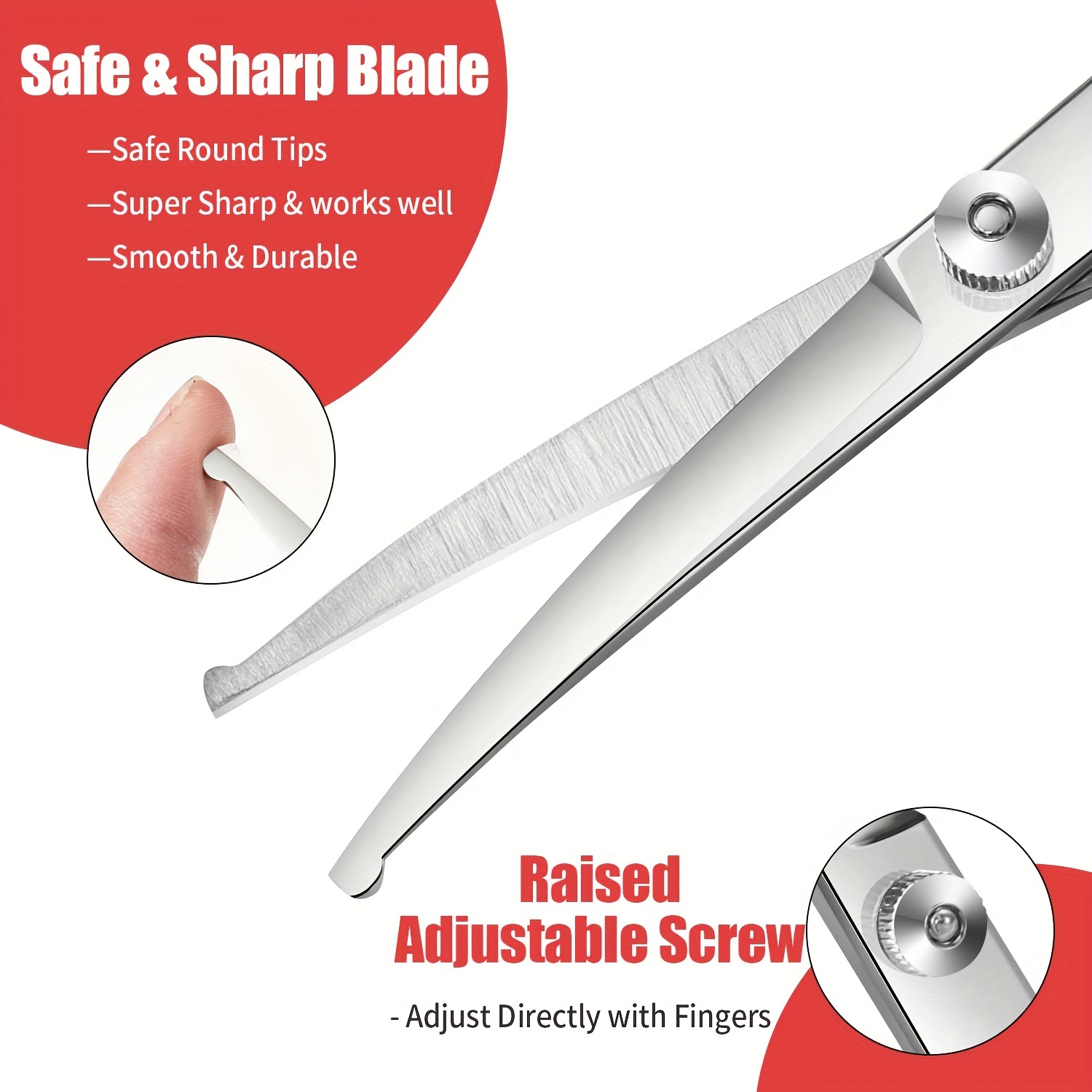 Professional Beauty Scissors Stainless Steel Curved Blade - Temu