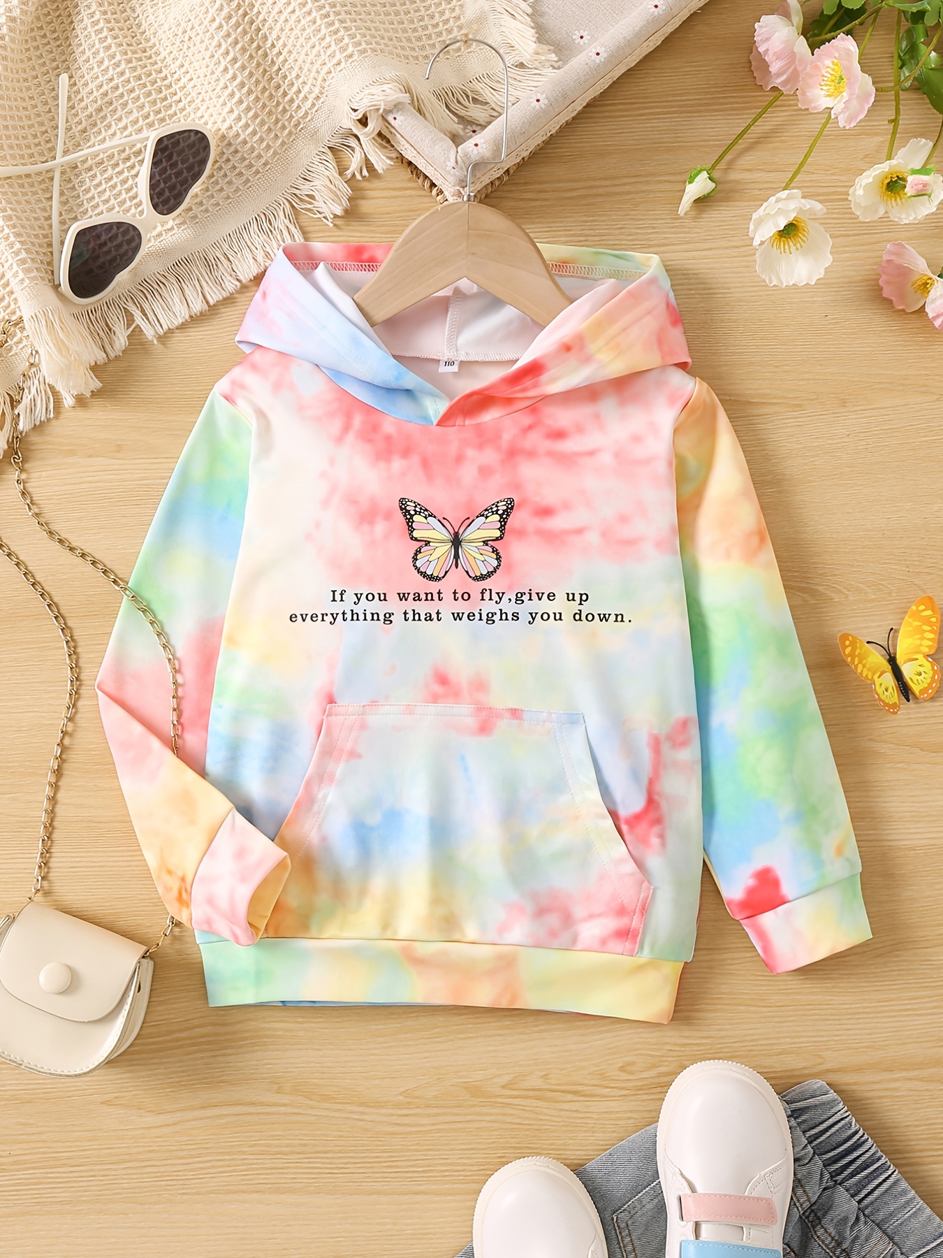 Tie dye 2024 ladies hoodie