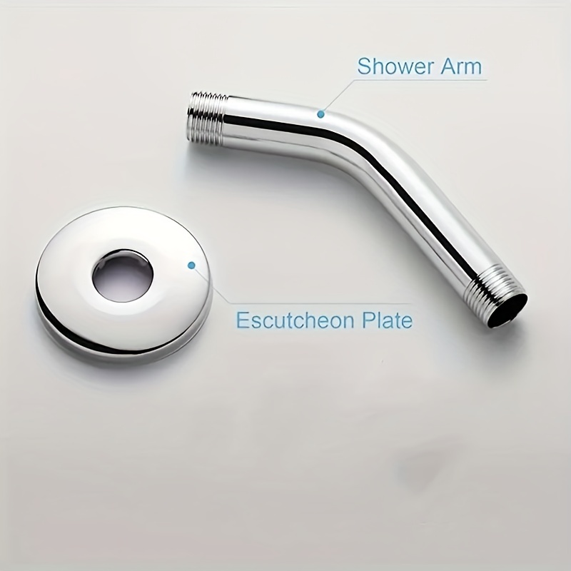 Shower Arm With Flange Shower Pipe Arm For Wall Mount Fixed - Temu