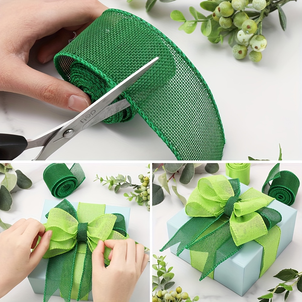 1.6 Foam Strip Wired Ribbon: Green (5 Feet) [MD058609] 