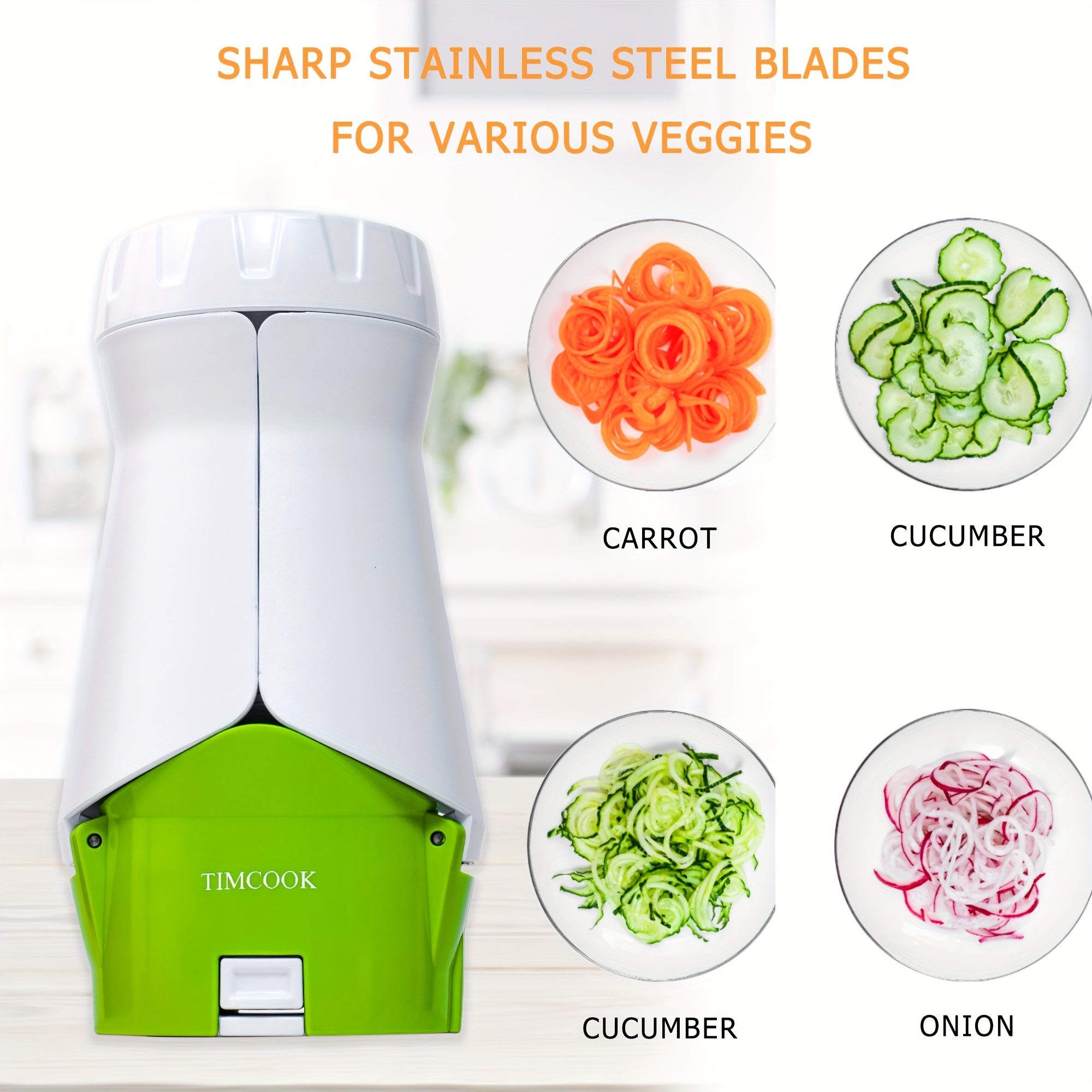 Large 7 in 1 Vegetable Spiralizer With - Temu