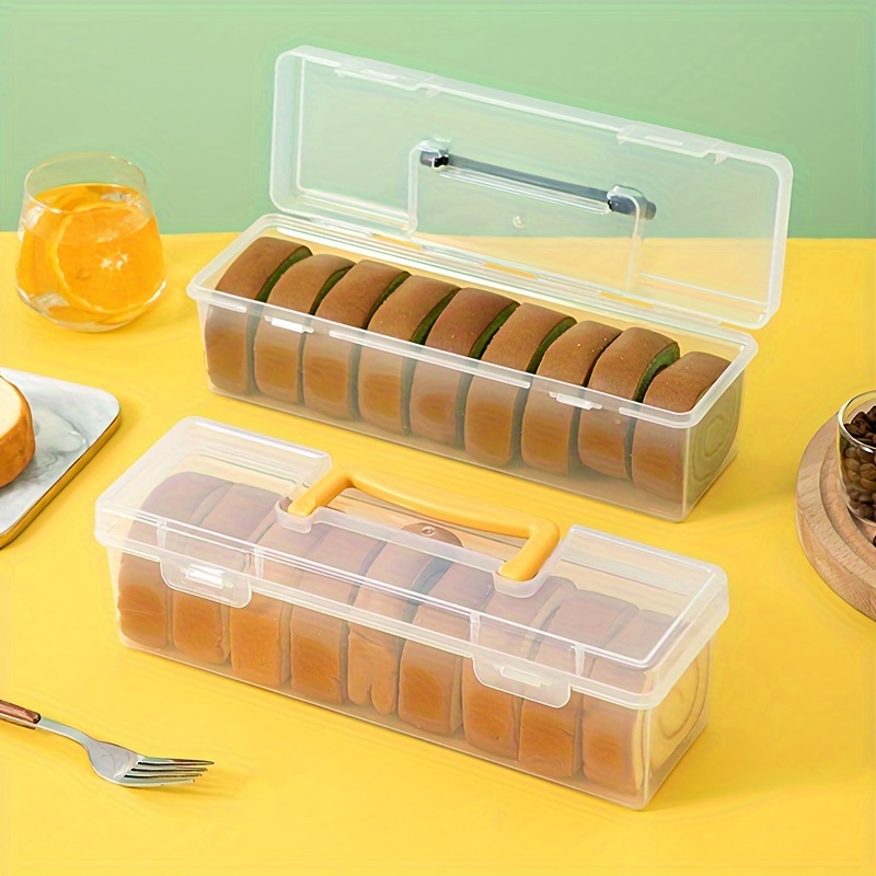 1pc PP Cake Storage Box, Modern Portable Organizer For Kitchen