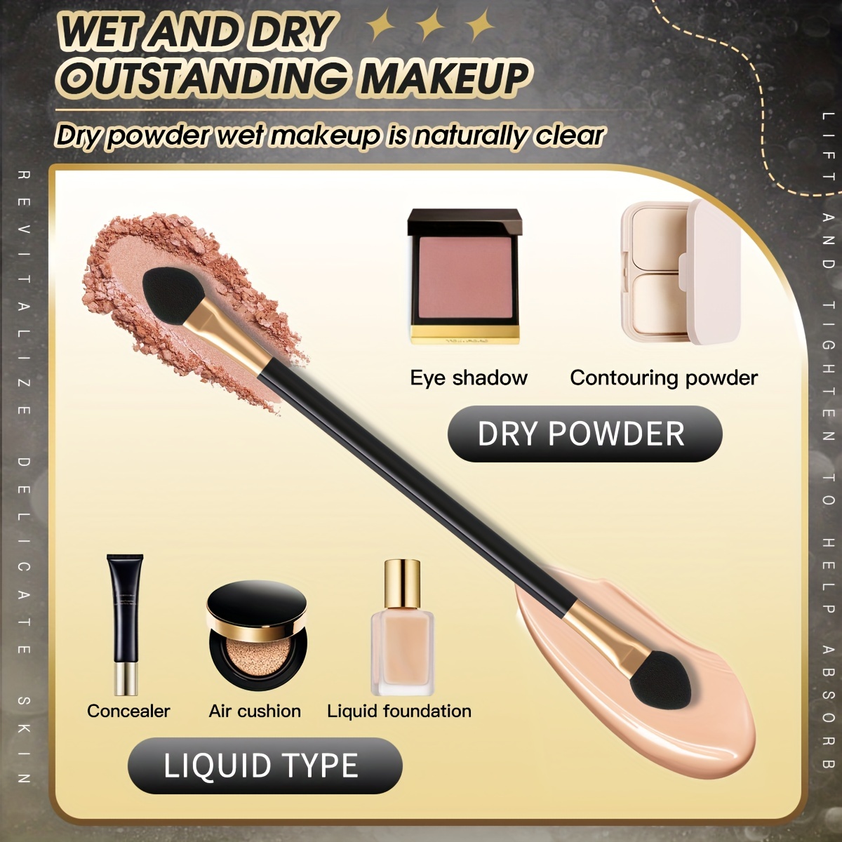 12pcs Dual Head Eyeshadow Brushes Makeup Applicator