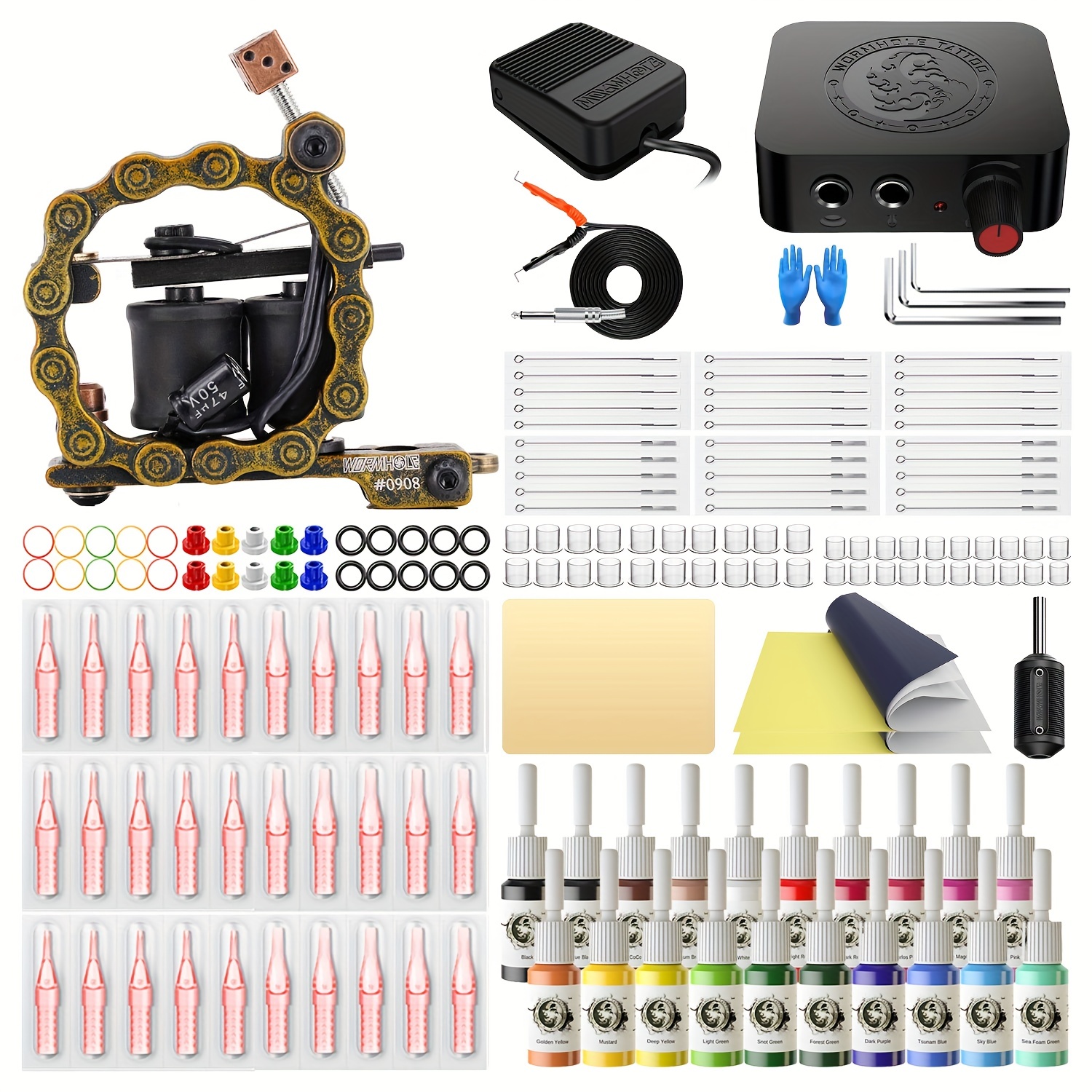 Tattoo Coil Machine Kit For Beginners And Artist Tattoo - Temu