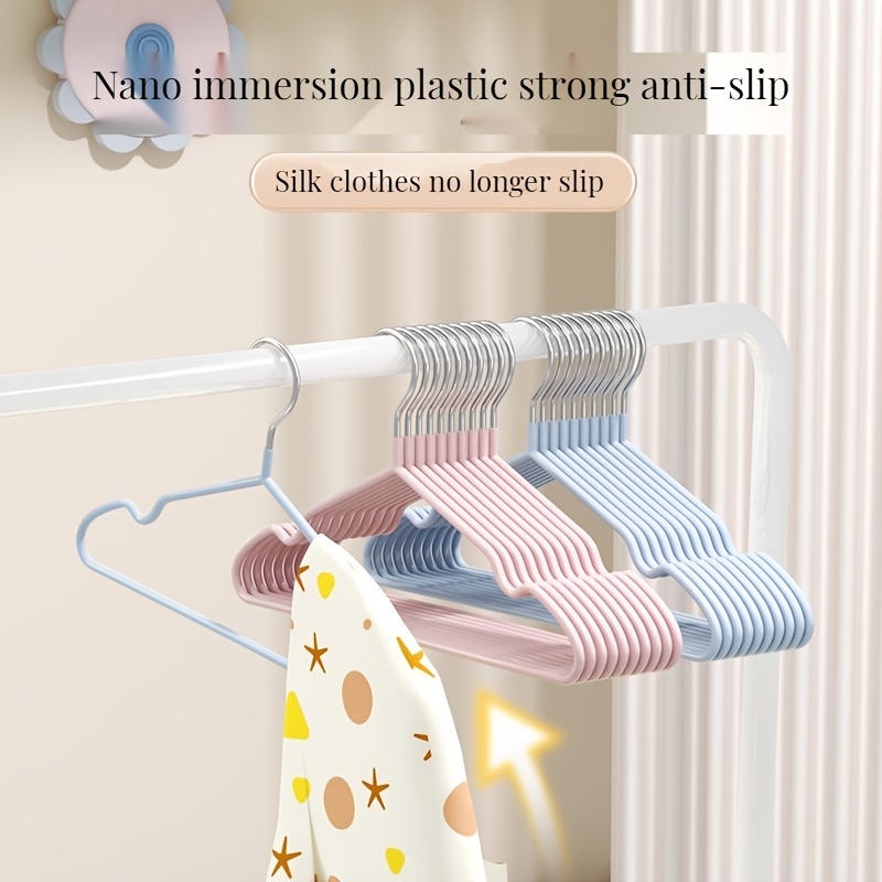 Baby Plastic Clothes Hangers - No Trace, Multifunctional & Perfect For  Children's Clothes! - Temu