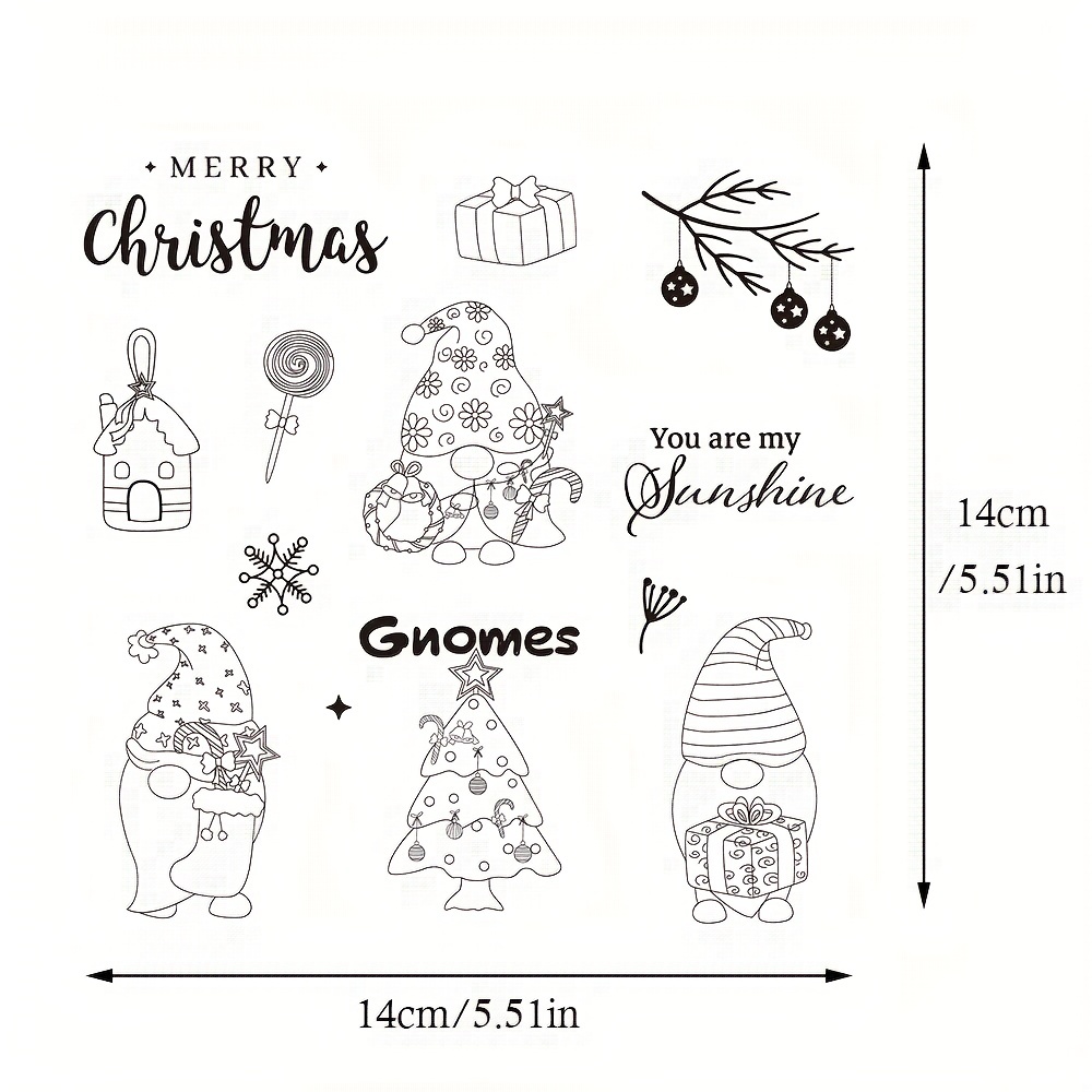 Christmas Santa Claus Stamps Clear Silicone Stamps For Diy - Temu