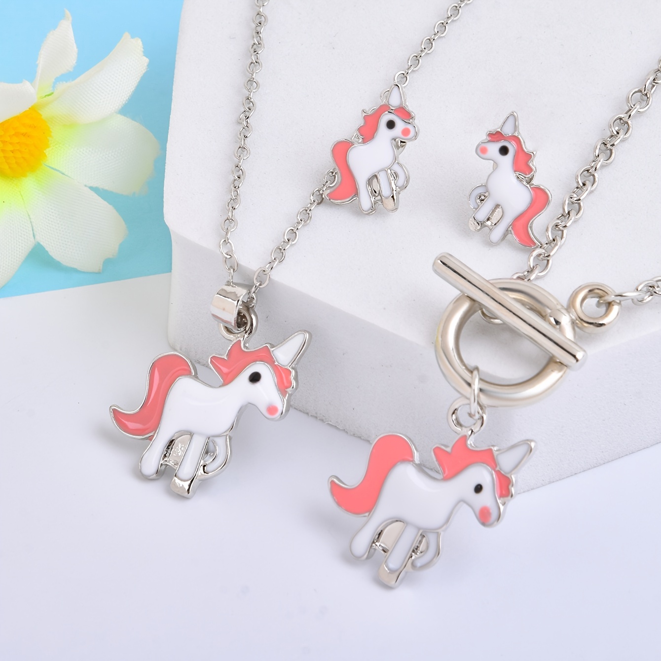 unicorn earrings set