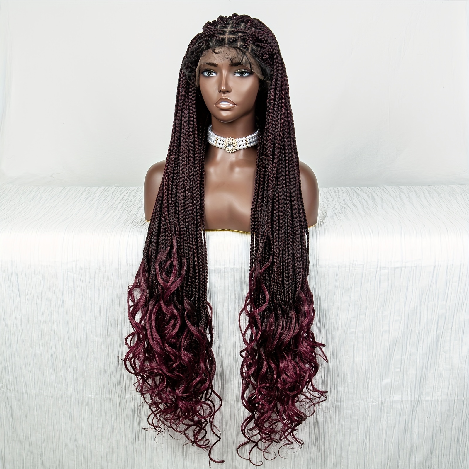 Braidedwig, Knotless Braids,braided Lace Wig for Black Women