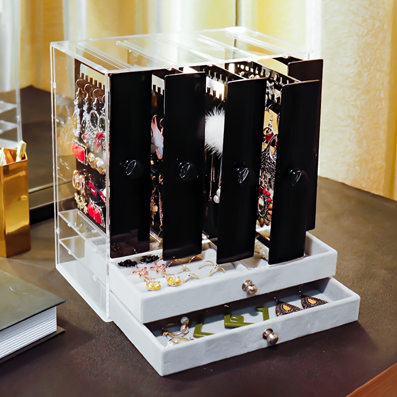 Acrylic Jewelry Boxes For Women Hanging Jewelry Organizer - Temu