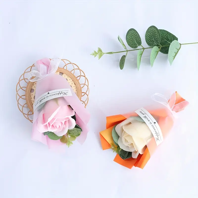Mini Handmade Soap Flower Bouquet Rose Small Bouquet - Temu
