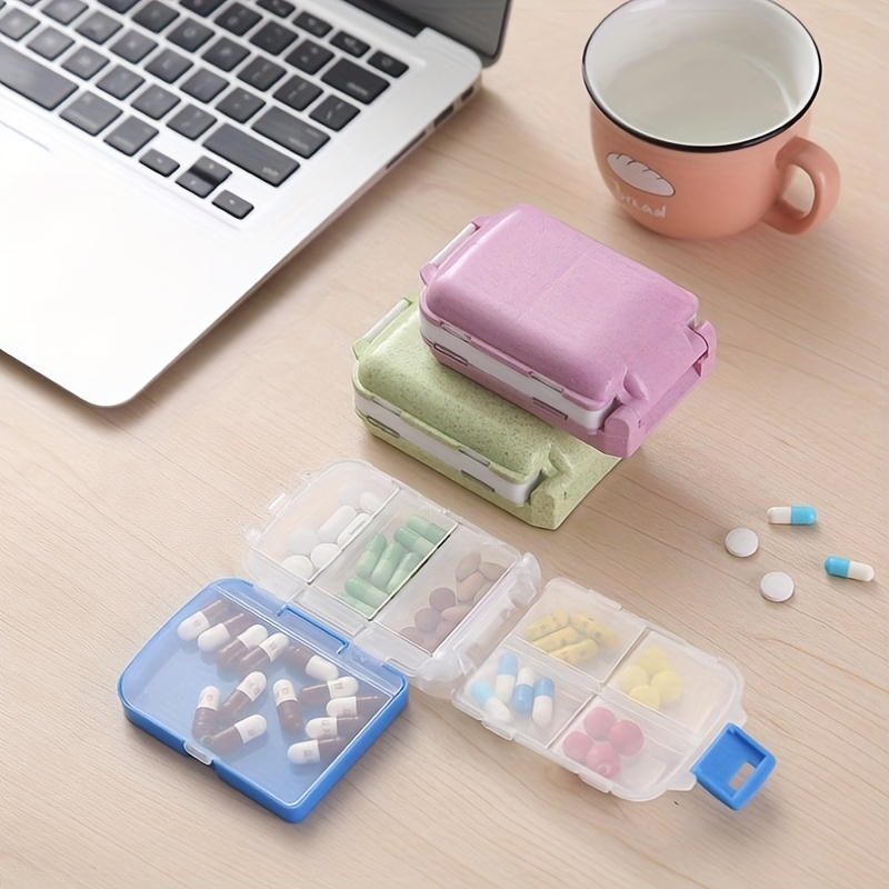 Foldable Medicine Box Portable Pill Case Compact Easy to - Temu