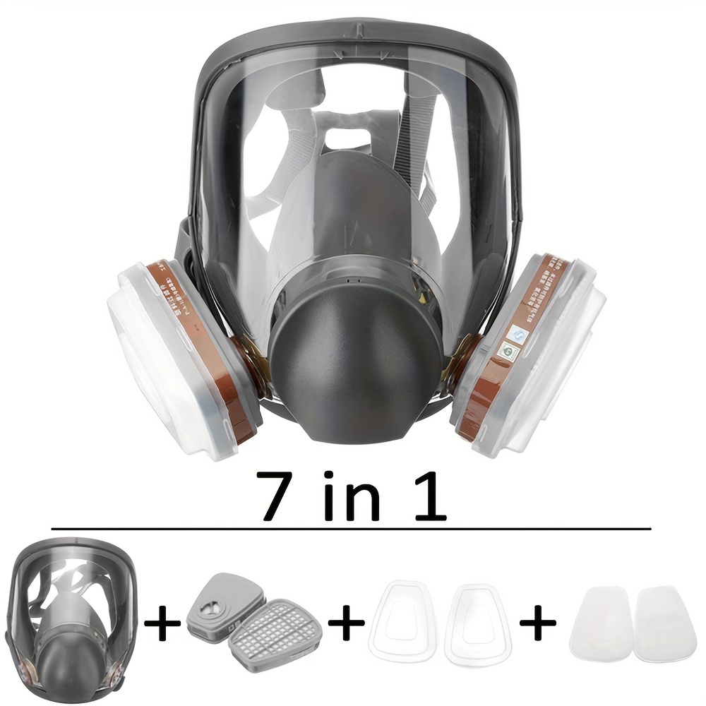 Masque à gaz masque respiratoire militaire traitement anti-buée filtre air  masque anti-poussière pour peinture