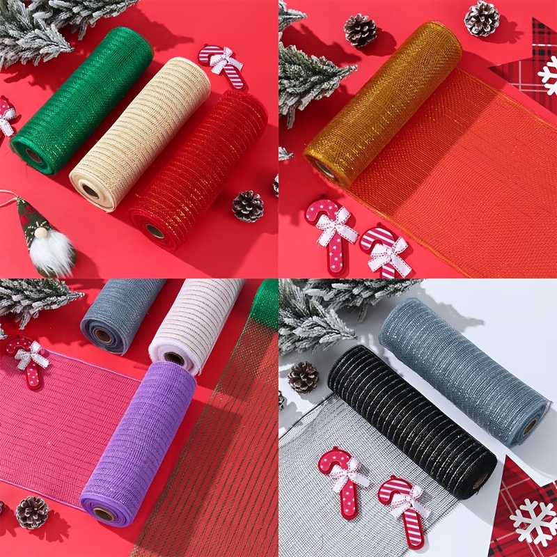 10 Yards Pp Mesh Yarn Roll Garland Making Material Christmas - Temu