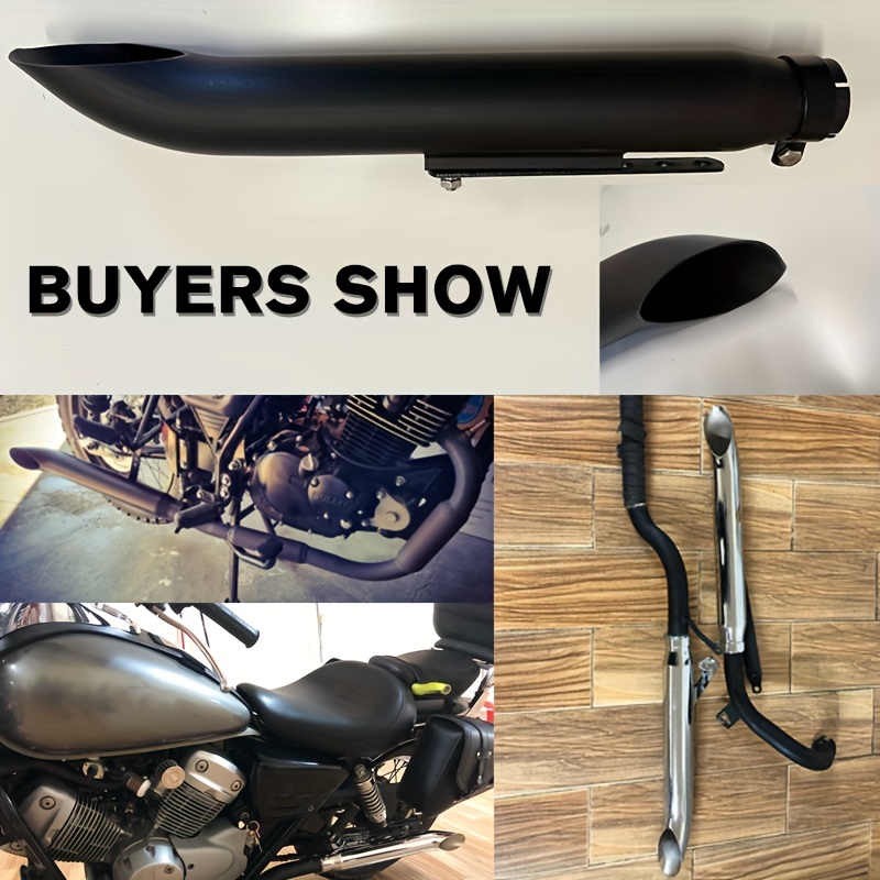 motorcycle exhaust retro   electroplating   moto for cafe racer bobber chopper custom details 17