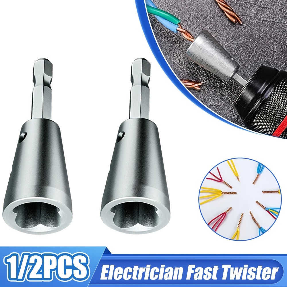 Wire Twisting Tools 6mm Hexagonal Handle Electrician Quickly Twister 1.5-6  Square 2-6 Way Twister Wire For Power Drill Drivers