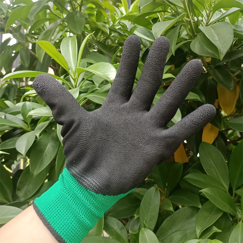 Rubber Labor Protection Gloves Wear resistant Oil resistant - Temu