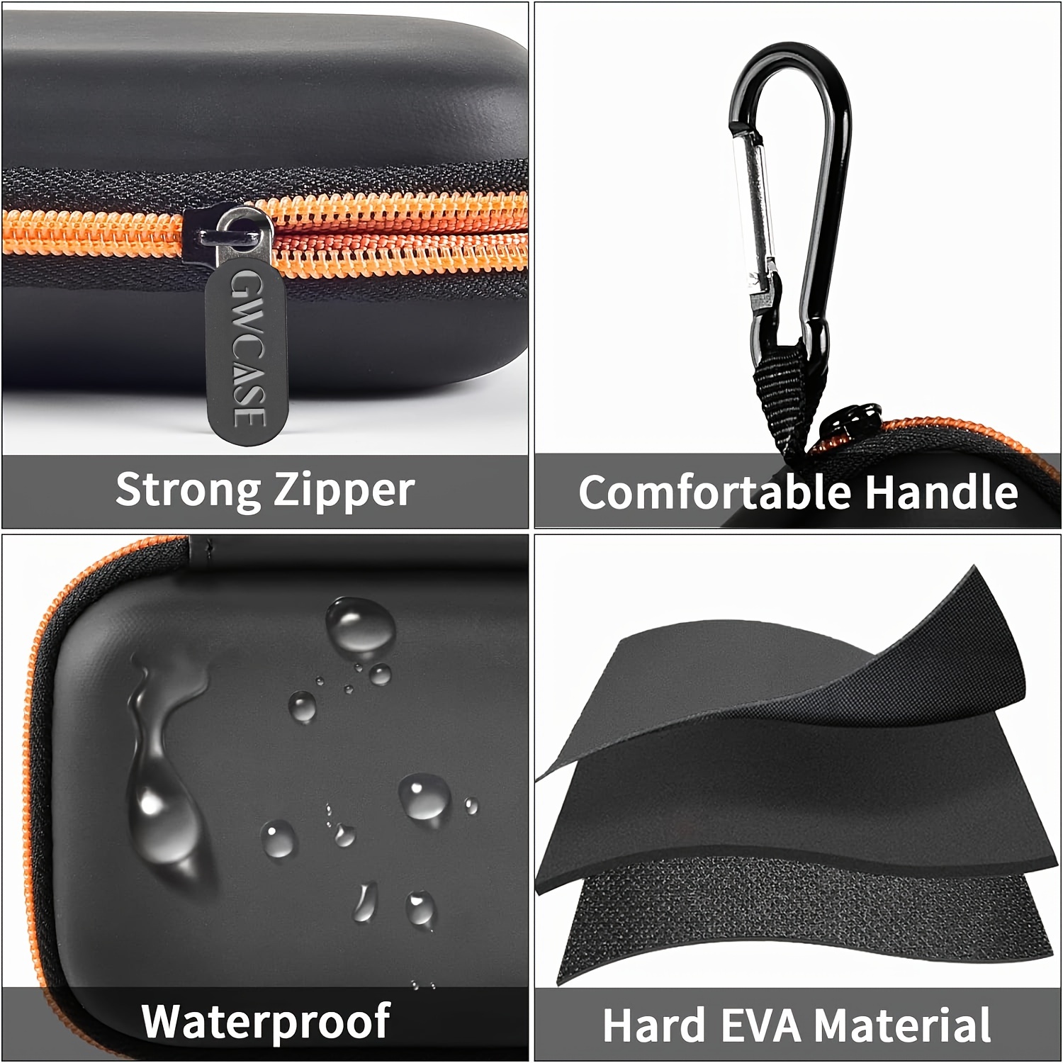 ZOPRORE Hard Travel Case for Crucial X10 Pro / X9 Pro Portable SSD