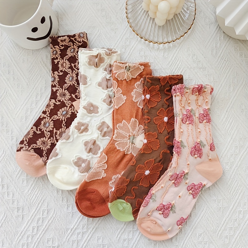 Floral Socks - Temu