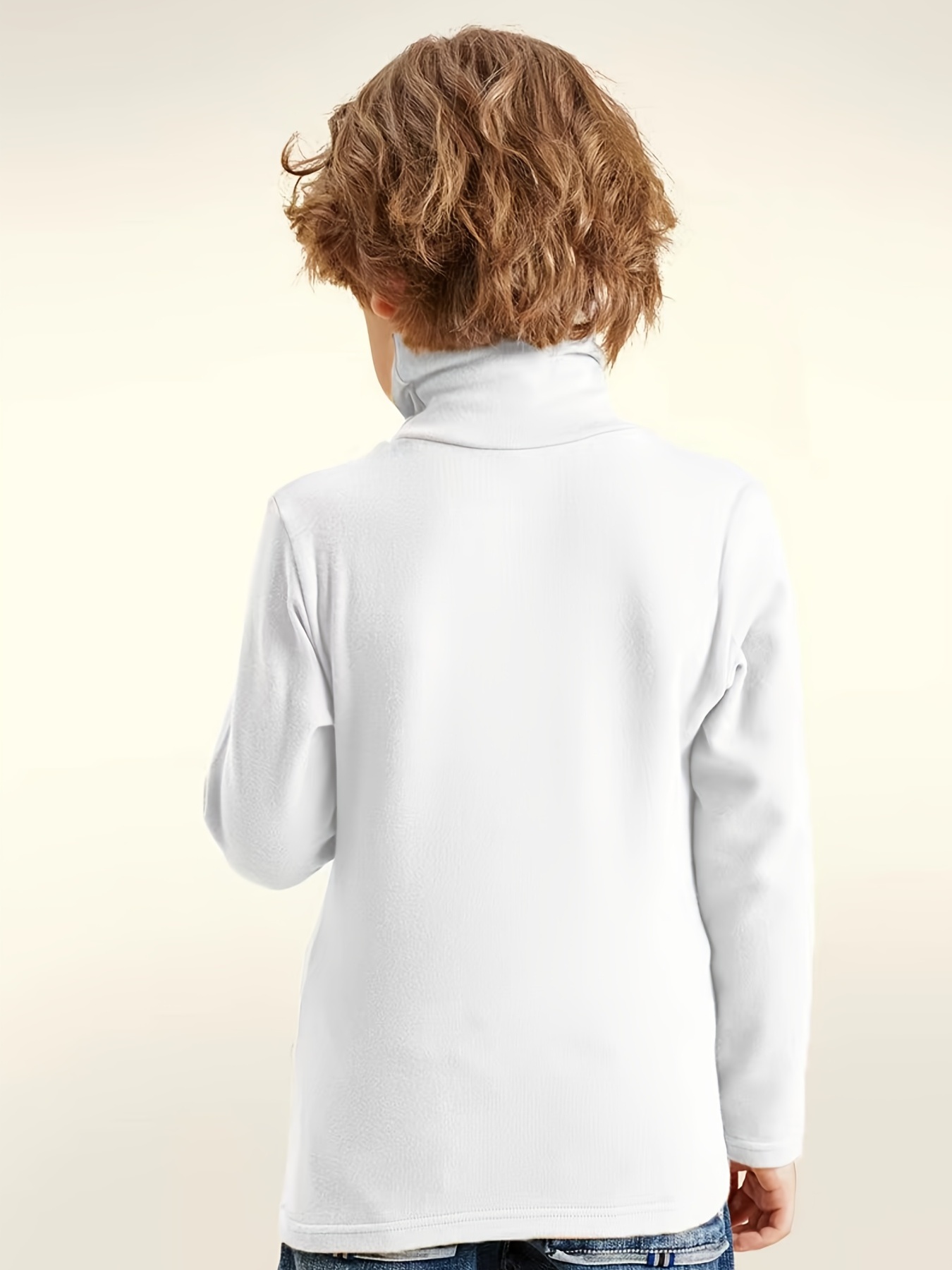 Camiseta manga larga niño blanca
