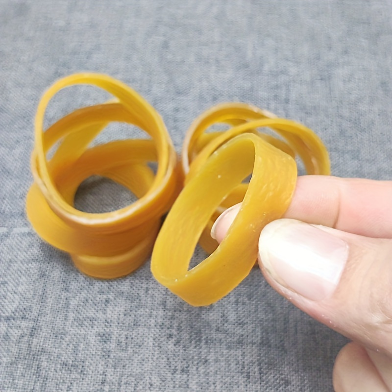 60 Pieces Rubber Bands Set, Large Elastic Bands for Office Home School  Supplies, 100 by 5 mm, 160 by 10 mm, Dark Yellow on OnBuy