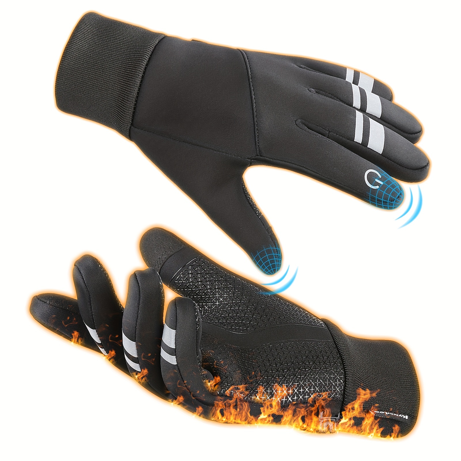 

Professional Winter Warm Touch Screen Thickened Windproof Gloves, For Outdoor Skiing, Cycling