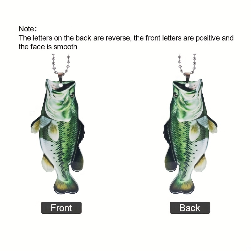 2d Fish Keychain Bag Pendant Add A Splash Color Car's - Temu