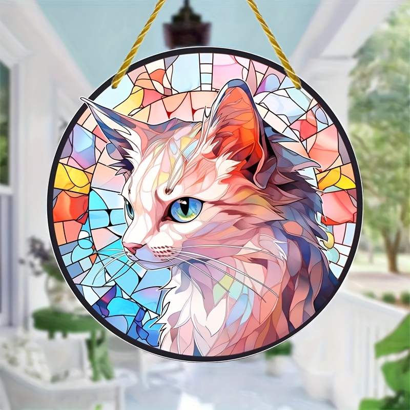 Colorful Cat Diamond Painting Desktop Decoration Ornaments - Temu