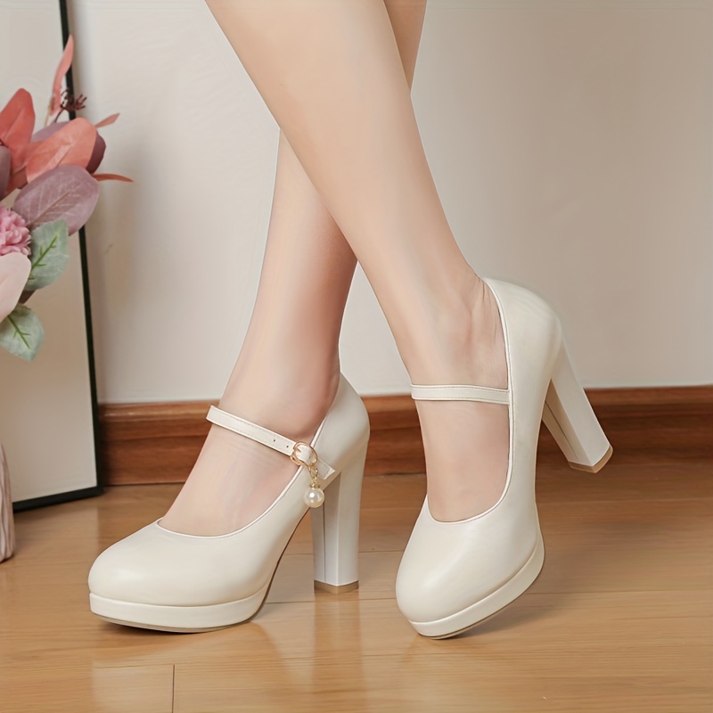 White mary shop jane pumps