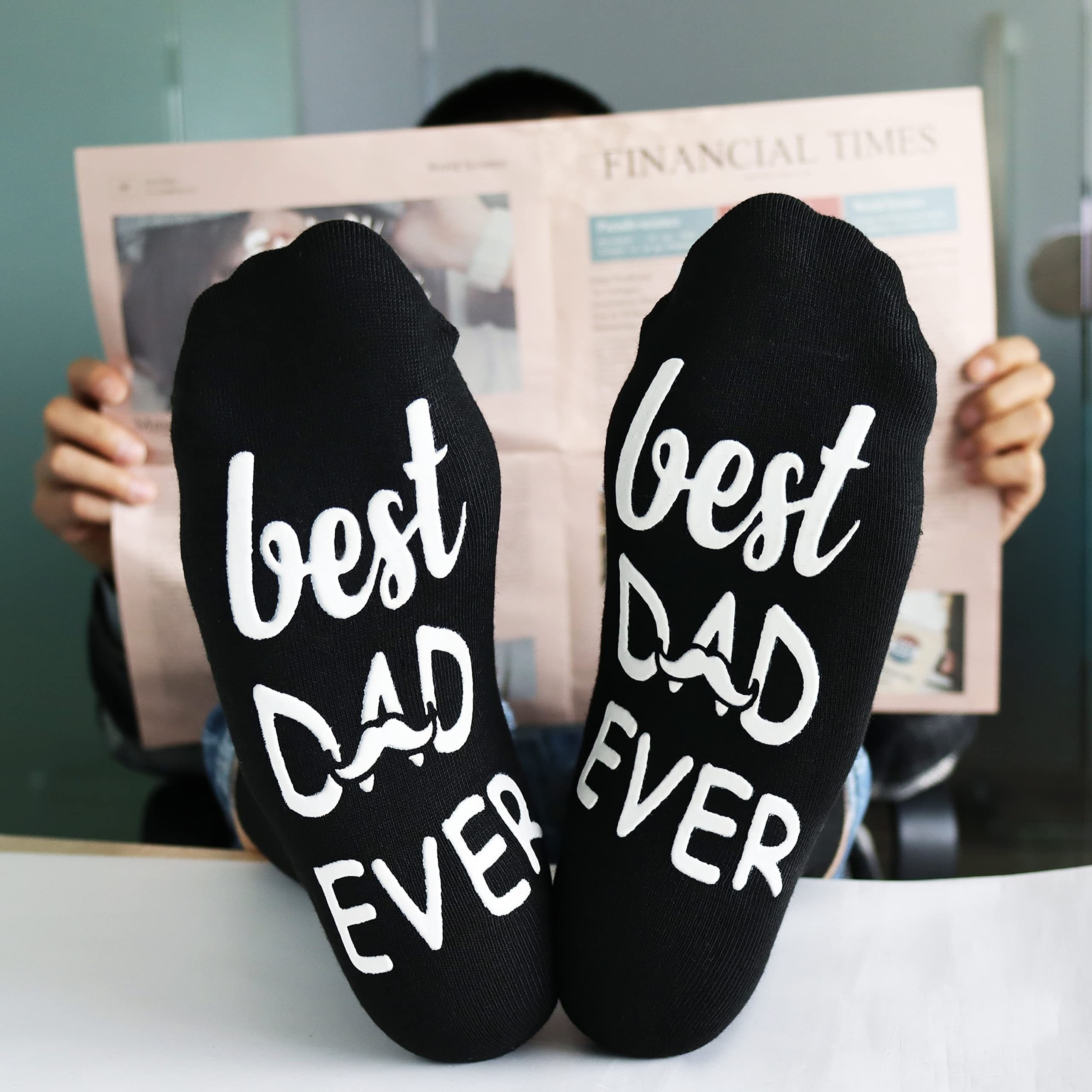 Calcetines de foto personalizados convertir su imagen en los mejores  calcetines de la tripulación del papá para los hombres feliz día del padre  unisex