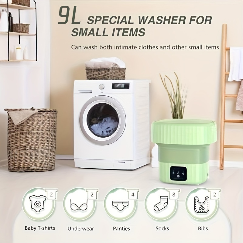 Portable Washing Machine and Dryer Combo, 6.5L Mini Folding