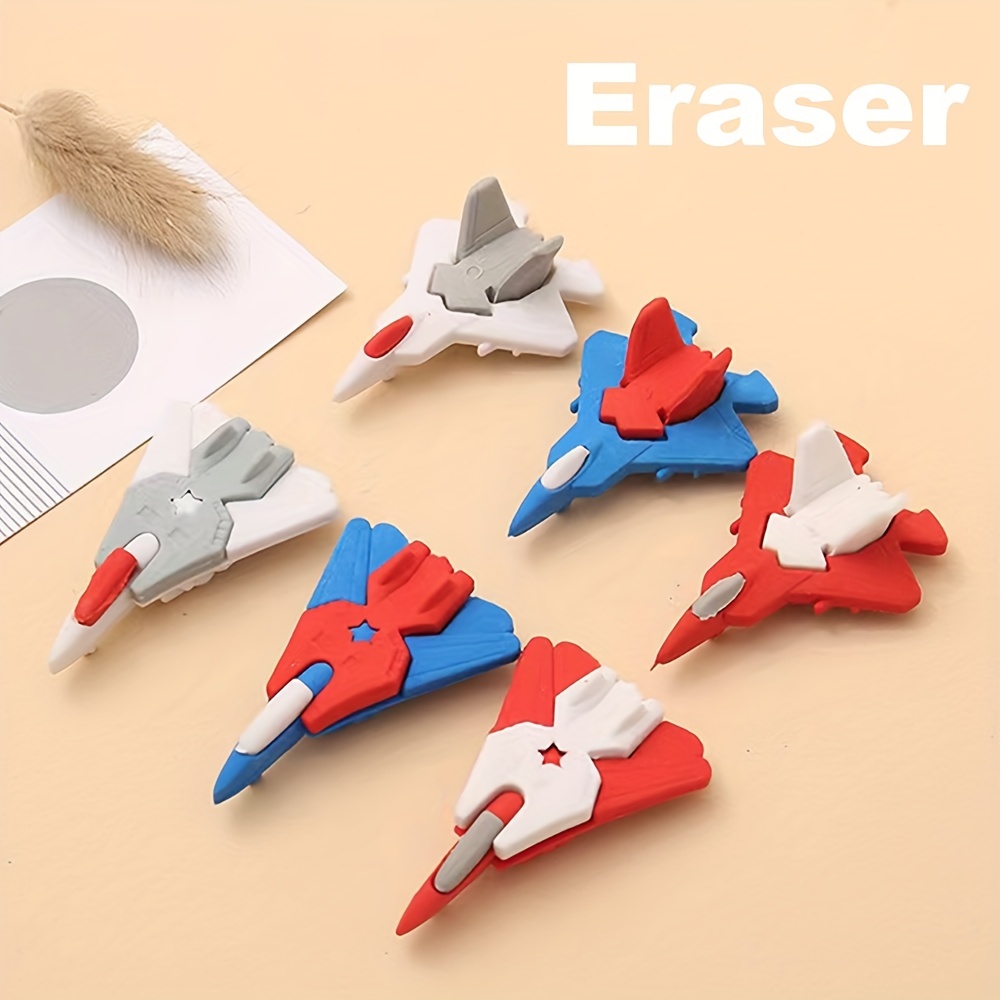 Bag Creative Airplane-shaped Eraser Cartoon Rubber Cute Student Personality  School Stationery Prizes Stationery Gifts Students' Small Gifts Home Props  Good-looking And Fun Ornaments - Temu