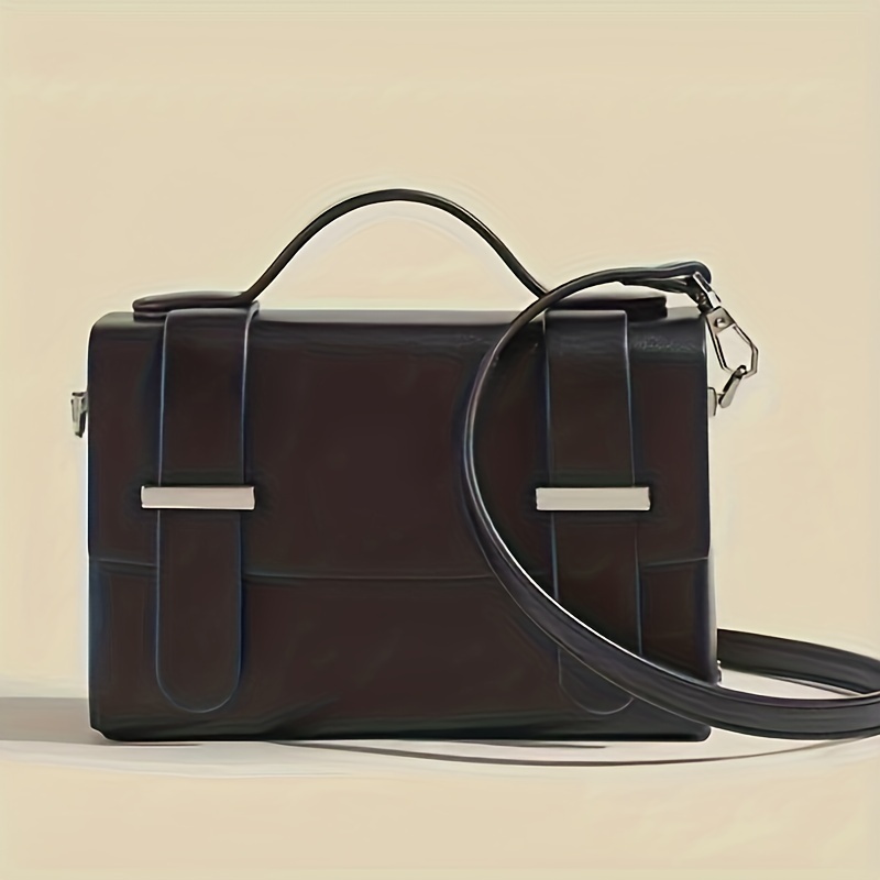 PEDRO Icon Leather Shoulder Bag - Dark Brown