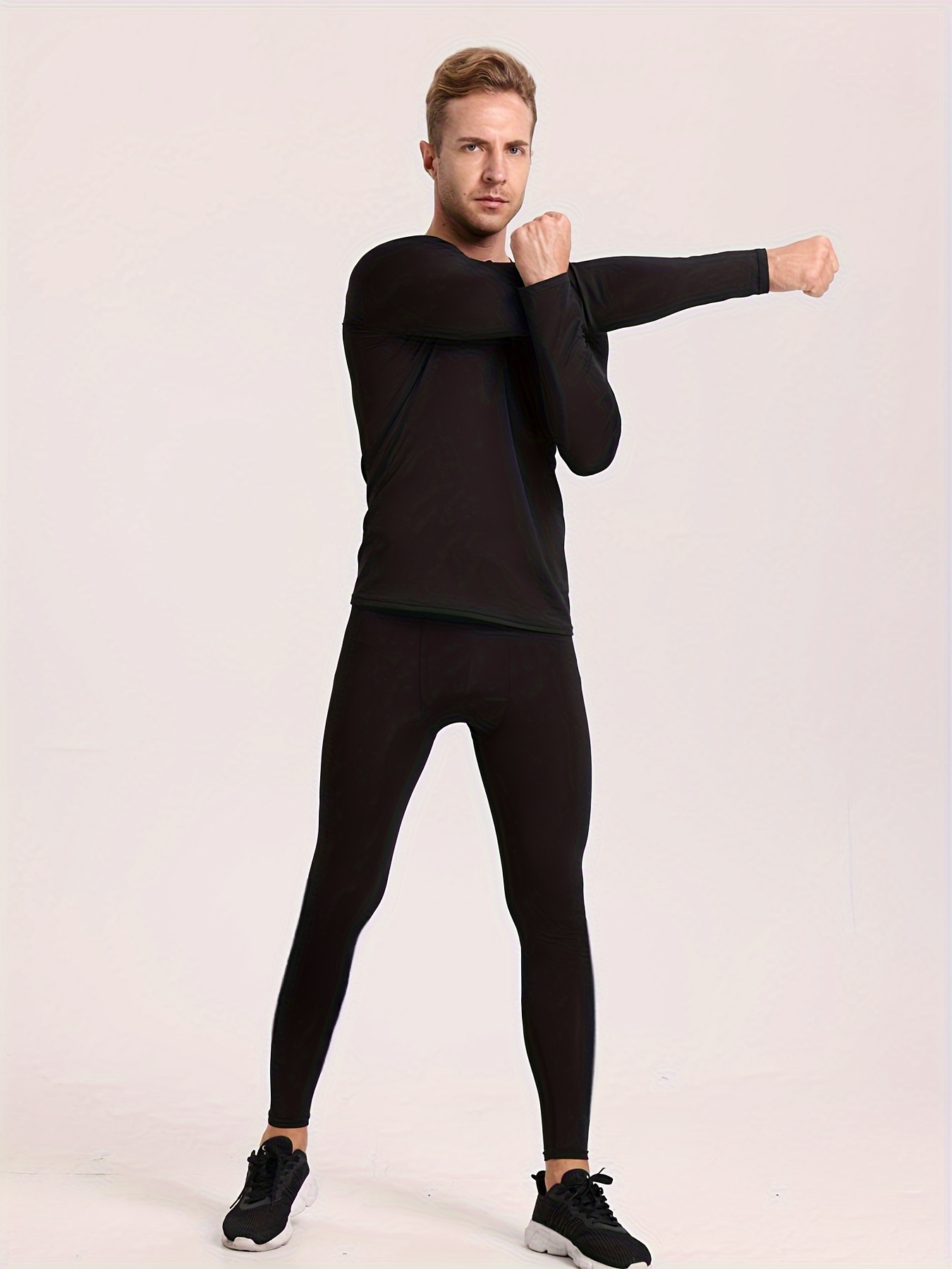Thermal Underwear Set Men Long Johns Set Ultra Soft Lined - Temu