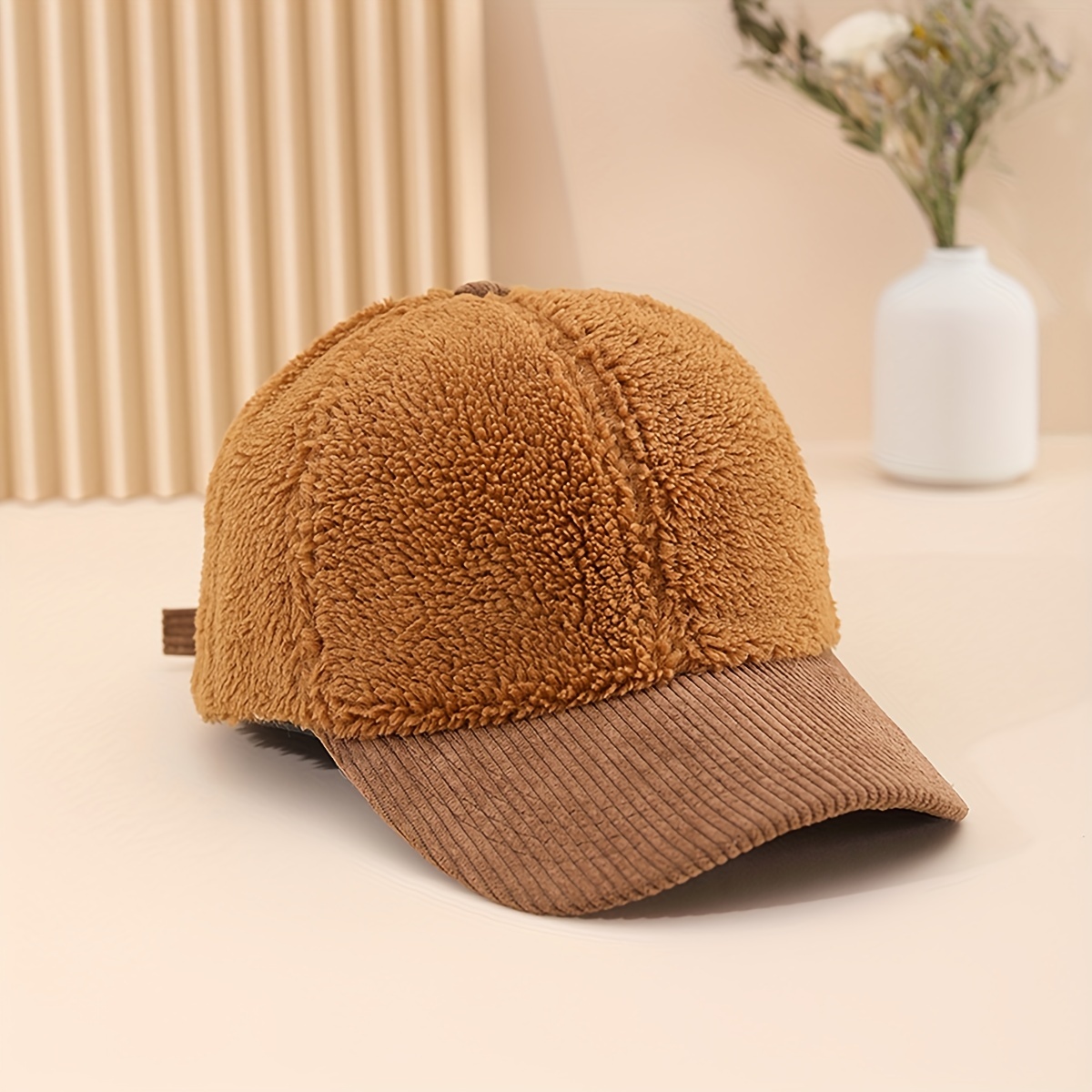 Solid Color Down Baseball Coldproof Fleece Bucket Hats Lightweight Warm Sun  Hat For Women Autumn & Winter - Temu Philippines