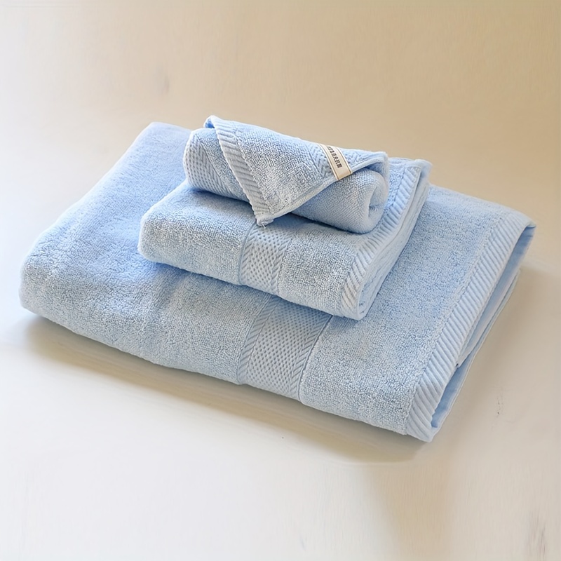 Solid Color Towel Set, Household Cotton Bath Linen Sets, Soft Washcloth  Hand Towel Bath Towel, Absorbent Towels For Bathroom, 2 Bath Towel & 2 Hand  Towel & 2 Washcloth, Bathroom Supplies - Temu