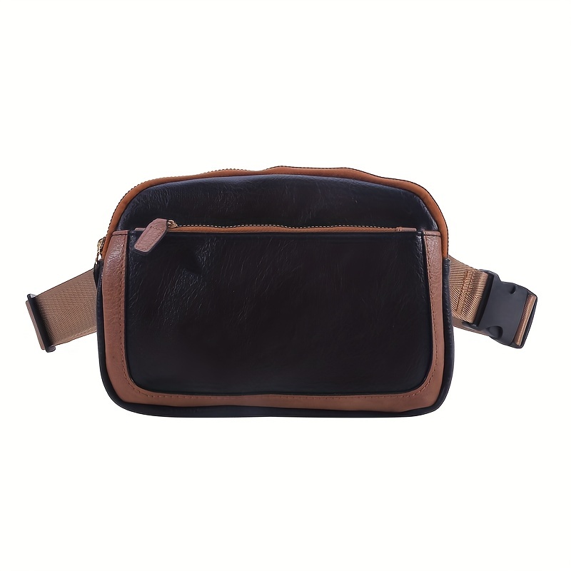 Minimalist Sling Bag, Women's Pu Leather Chest Purse, Portable Travel  Crossbody Bag - Temu