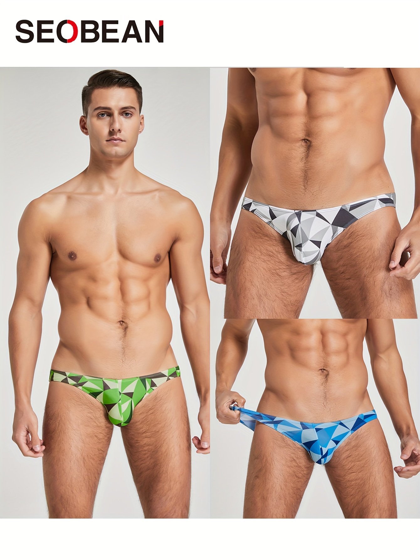 Men's Underwear Sexy Breathable Soft Comfy Briefs Fashion - Temu