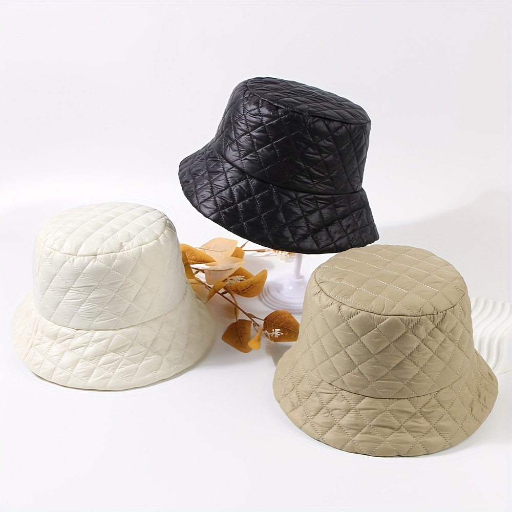Winter Warm Bucket Hat Trendy Solid Color Coldproof Basin - Temu Canada