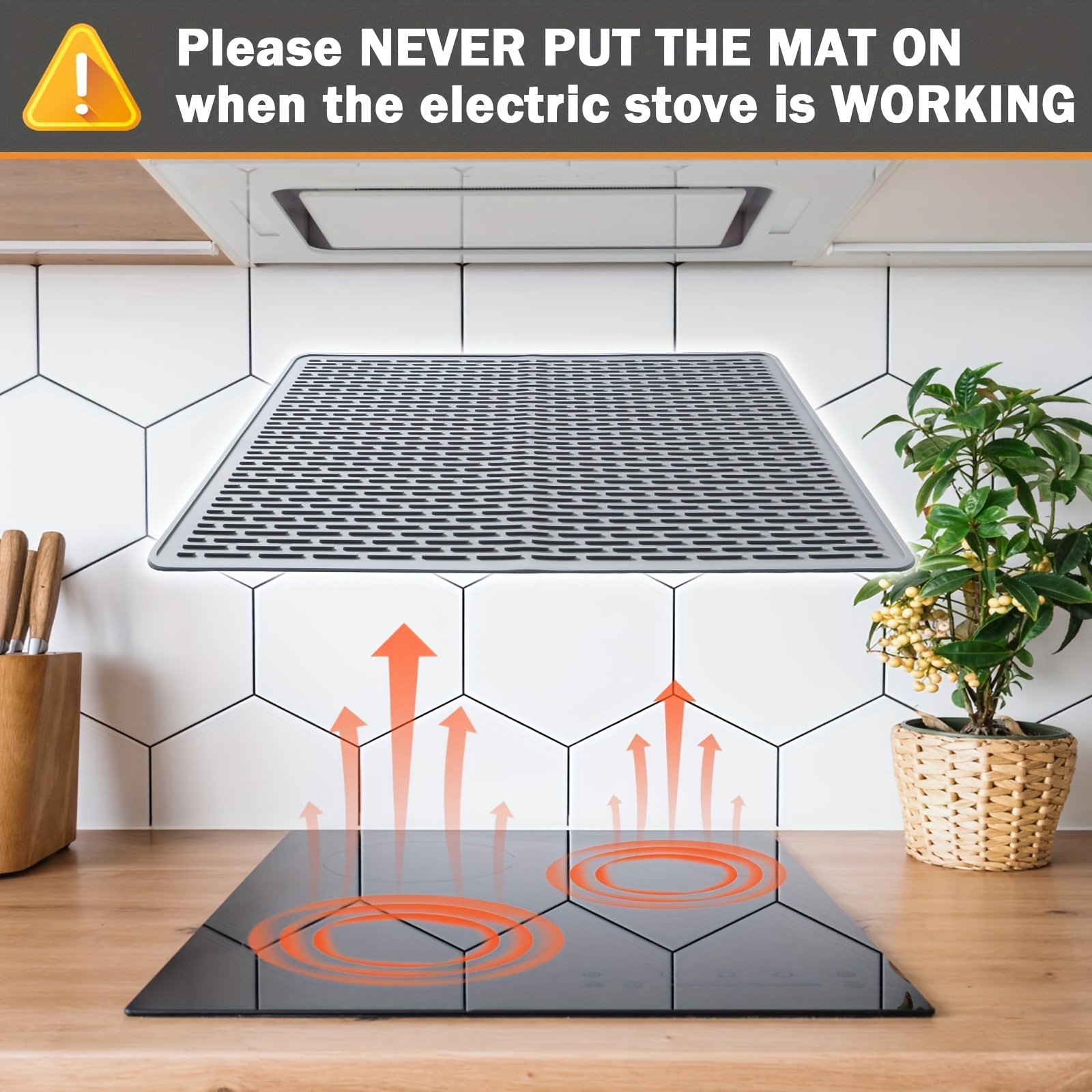 Silicone Dish Drying Mat – 28X20 Electric Stove Top Cover, Silicone  Drying Mats for Kitchen Counter, Multipurpose Mat.