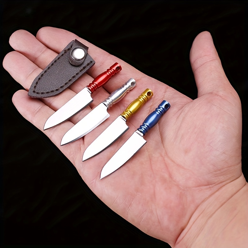 Tiitstoy Mini Small Kitchen Knife Forged Knife Accessories Portable  Keychain Small Knife Piece Express Cut Fruit Pocket Small Money Knife