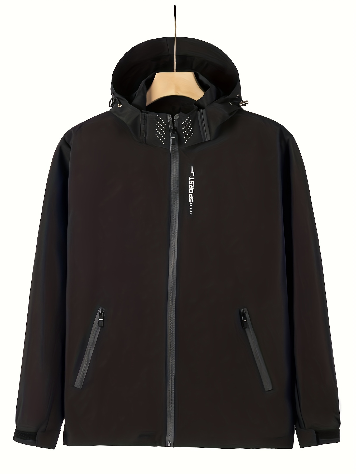 Men's Spring & Autumn Fashionable Loose Waterproof Windbreaker Jacket,  Casual Softshell Jacket