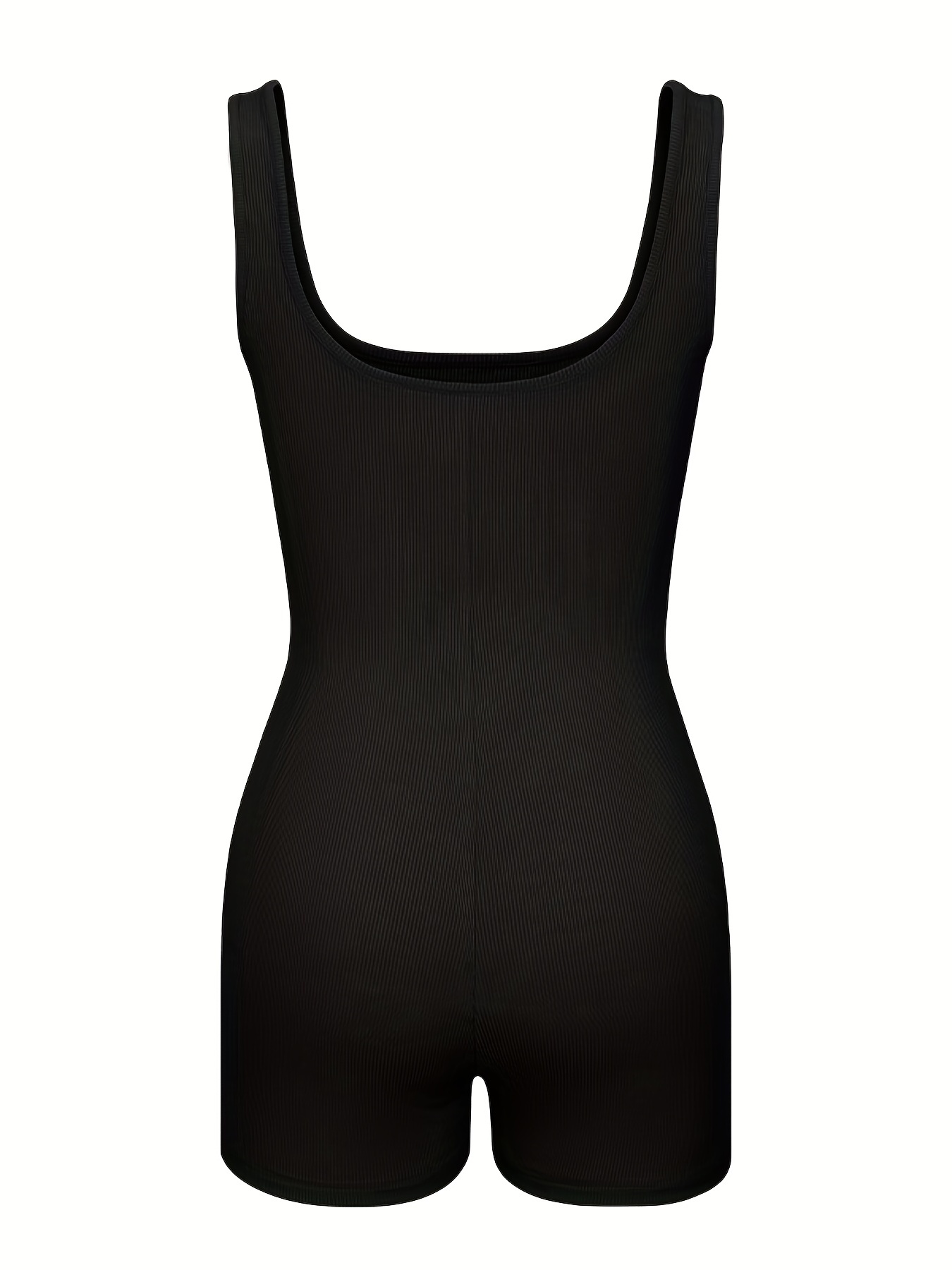 womens high stretch solid color short sleeveless round neck Temu