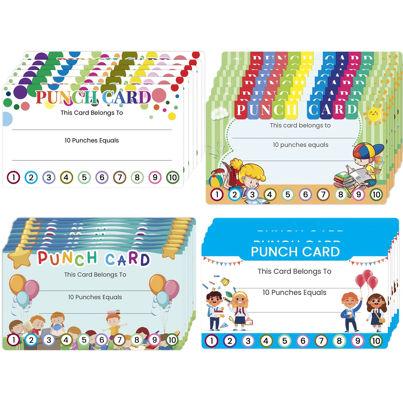 Reward Punch Cards Perfect Classroom Incentives Business - Temu