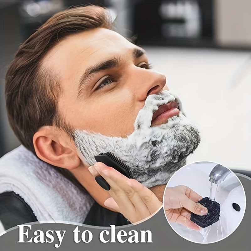 men silicone facial cleaning brush waterproof silicone wash a face to brush the manual cleaning skin care facial brush used for cleaning and chamfer details 0