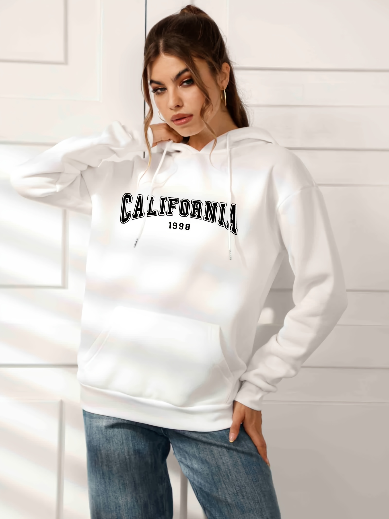 QooDiDo Hombre Mujer 3D Impresión Pullover Moda Sudaderas Sudadera con  Capucha Unisex Jerséis De Manga Larga con Bolsillos Ropa Deportiva Casual  Tops Camiseta De Béisbol Cadena Creativa Blanca : : Moda