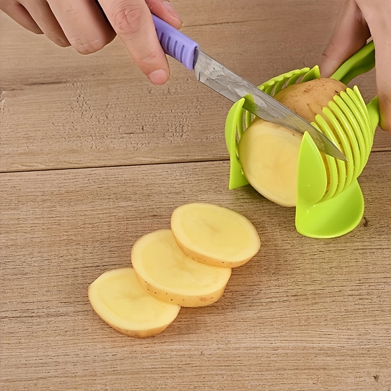 Tomato Slicer Tool Lemon Cutter Tool Lemon Slicer Holder - Temu