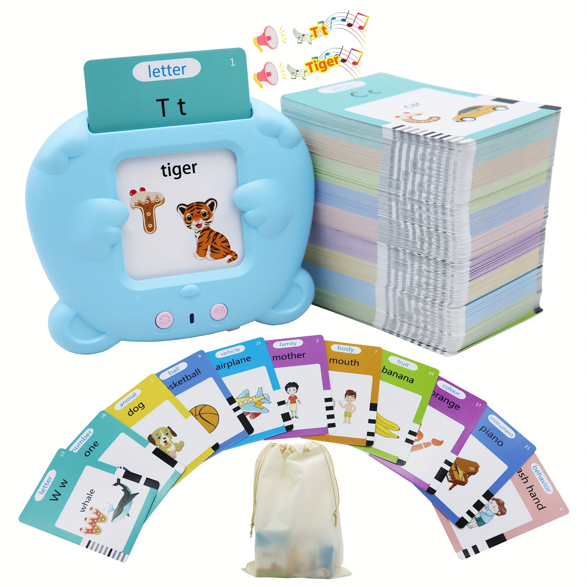 Machine à cartes mémoire éducative pour enfants avec jeu de cartes en  anglais - cadeau de jouet interactif parfait pour les enfants