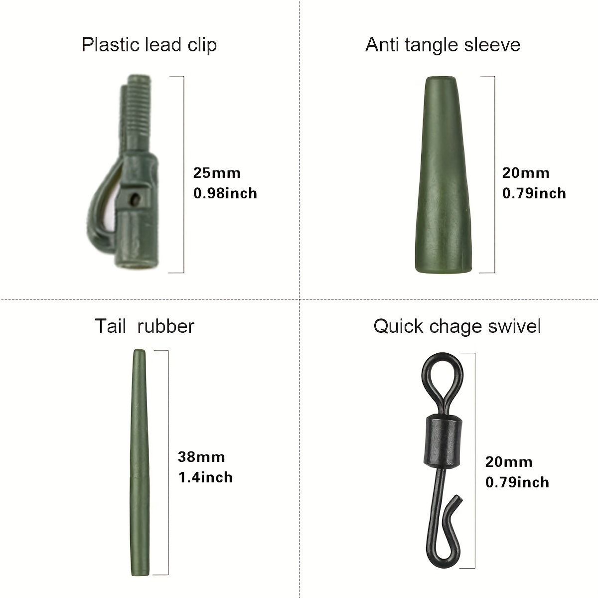 Lead Clips Carp Fishing Set, Fishing Accessories Carp